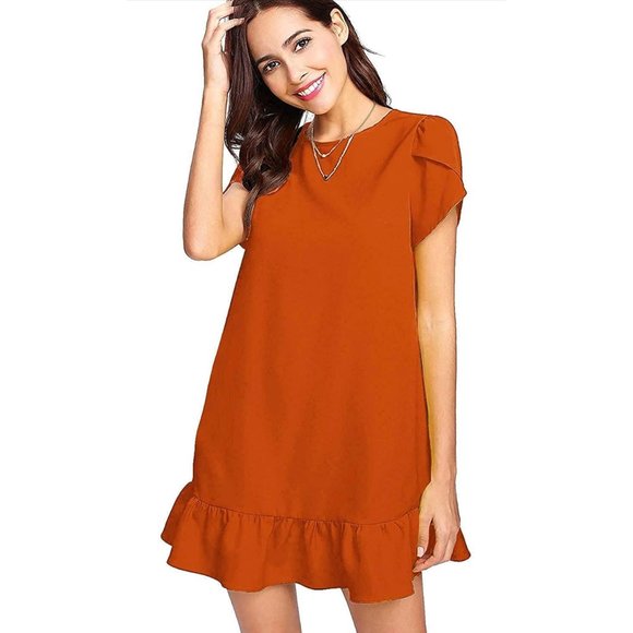 HongyuAmy Dresses & Skirts - HongyuAmy XL Women's Summer Casual Dresses Mini Dress Ruffle